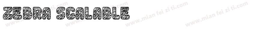 zebra scalable字体转换